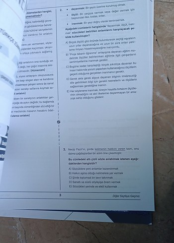 Beden Renk Türkçe Denemeler ve benim hocam tyt biyoloji ve kimya karma test