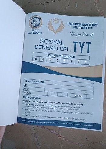 TYT Sosyal Bilimler Branş Denemeleri Kitabı