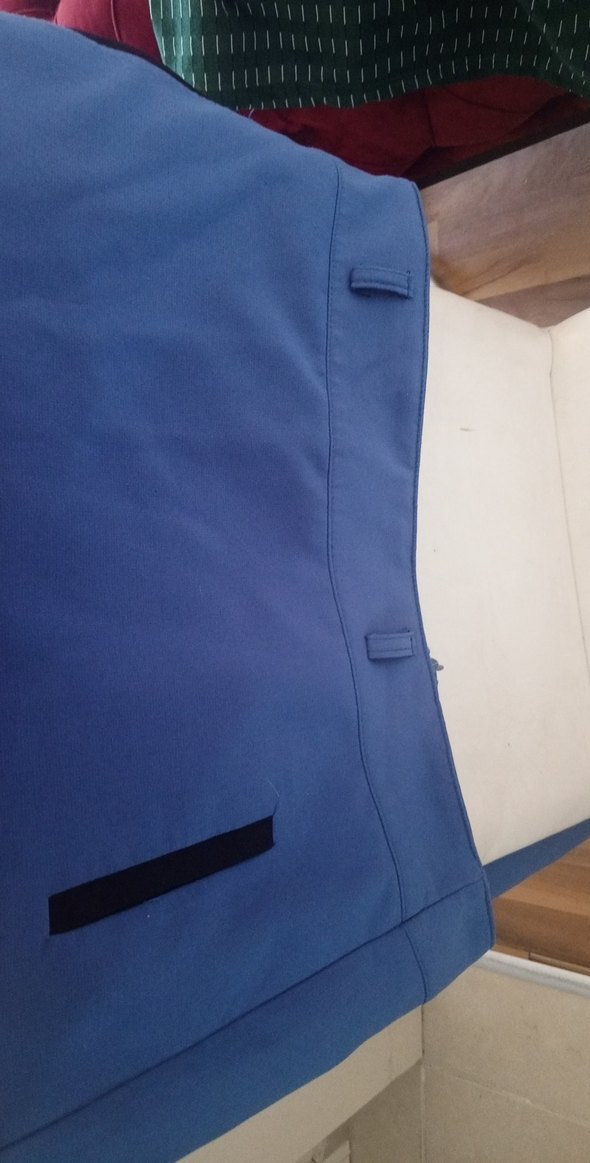 Lacivert Desenli Uzun Etek fermuarlı - Görsel 2