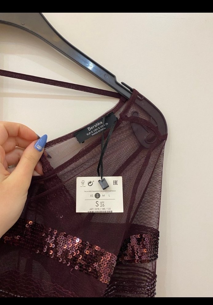 Bershka kadın pullu bluz - Görsel 4