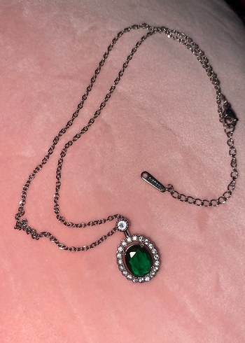 Zümrüt taşlı kolye - Görsel 3