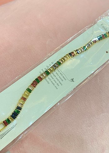 Renkli Boncuklu Kadın Bileklik - Görsel 2