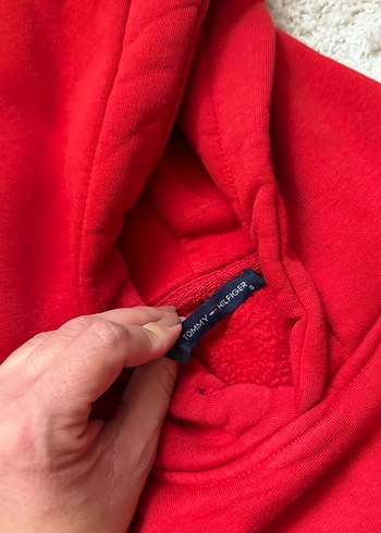 Tommy Kırmızı Kapüşonlu ve Fermuarlı Eşofman Takımı - Görsel 3
