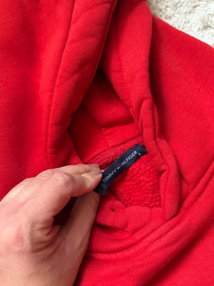 Tommy Kırmızı Kapüşonlu ve Fermuarlı Eşofman Takımı - Görsel 3
