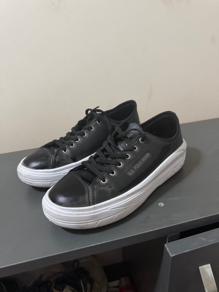 Siyah uspa Kadın Spor Ayakkabı - Görsel 2