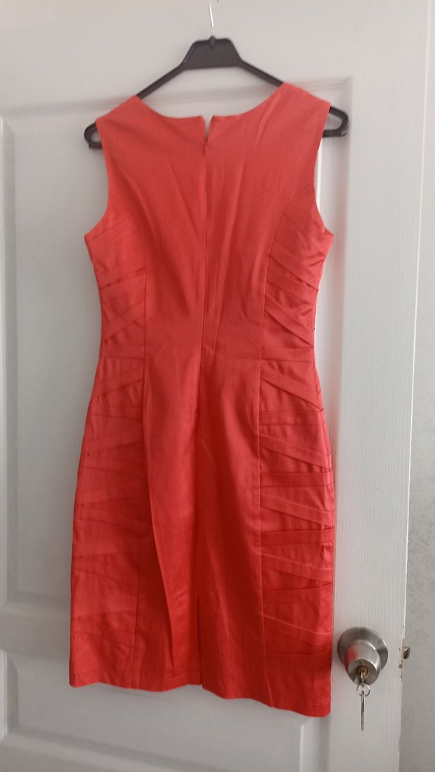 Pilise Detaylı nar çiçeği Midi Elbise - Görsel 2