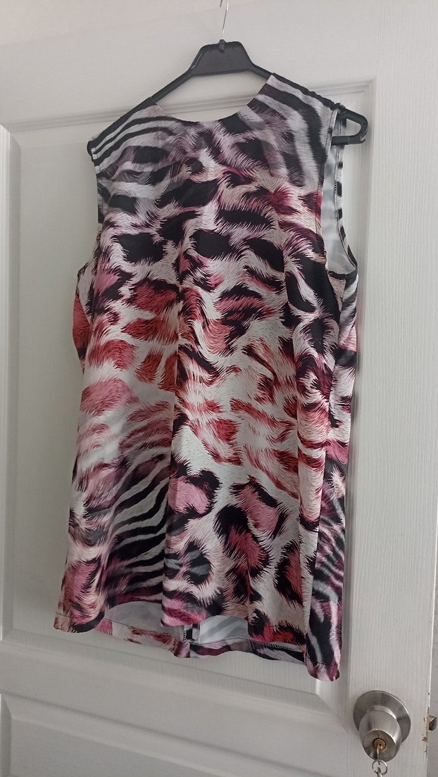 Pembe Zebra Desenli gomlek - Görsel 2