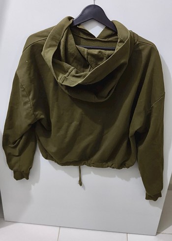 Kadın Haki Bel Detaylı Sweatshirt - Görsel 2