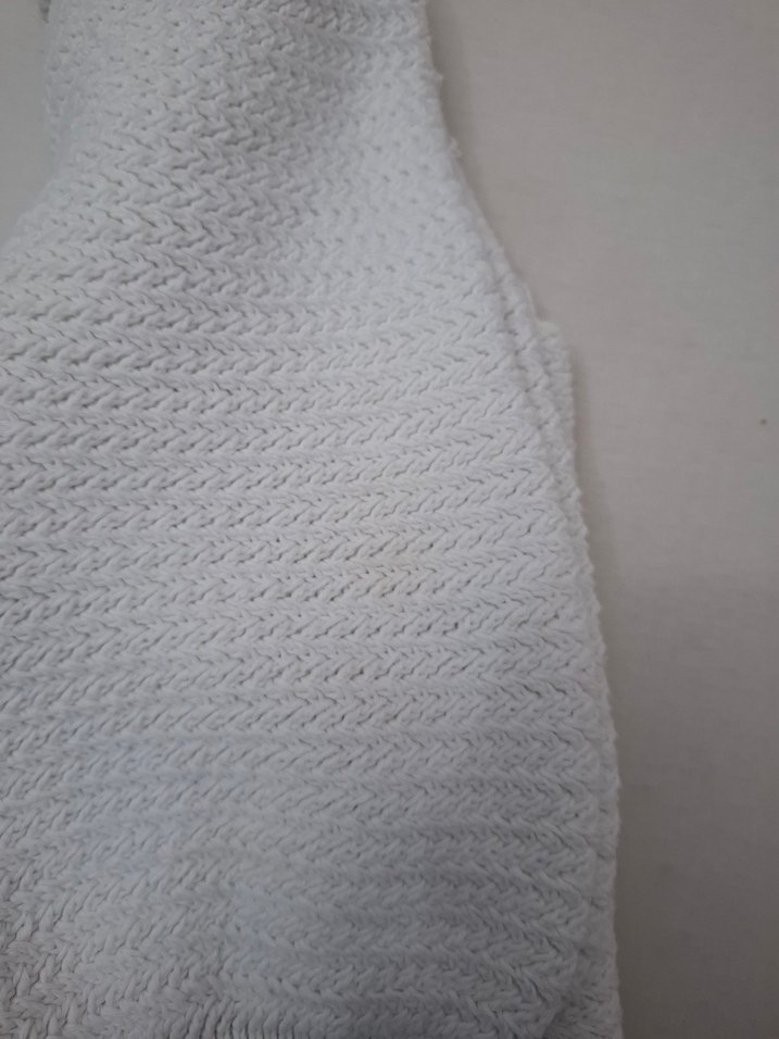 Beyaz Örgü Kadın Triko Bluz - Görsel 4
