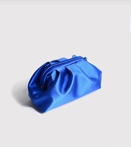  Beden Clutch saten saks mavisi çanta