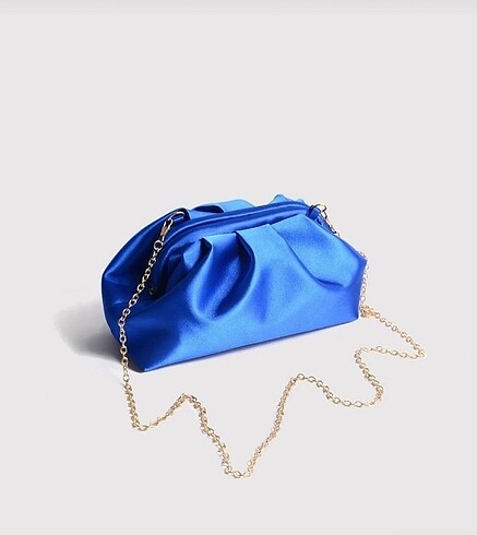  Beden lacivert Renk Clutch saten saks mavisi çanta