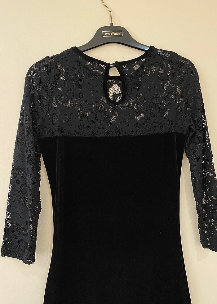 Kadife elbise - Görsel 3