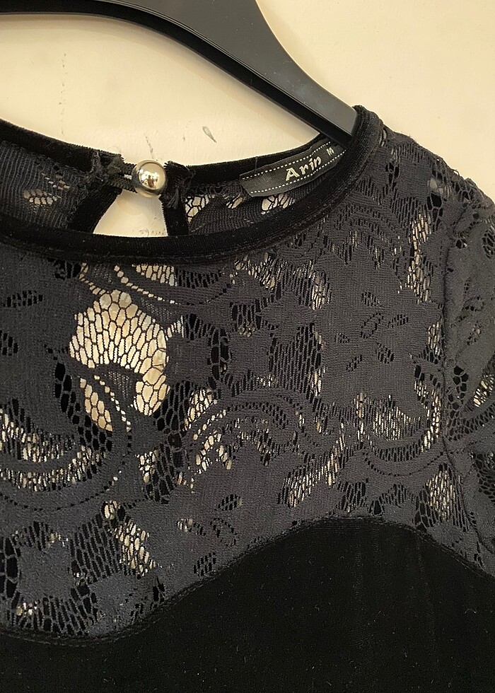 Kadife elbise - Görsel 2