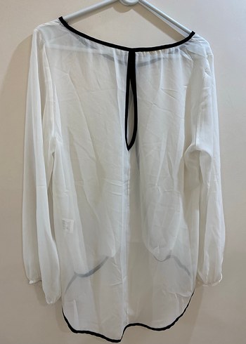 Transparan Uzun Kollu Kadın Bluz - Görsel 2