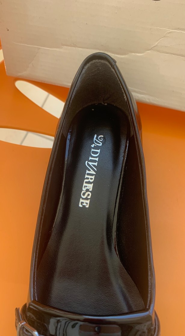 Tokalı Siyah Rugan Topuklu Kadın Babet - Görsel 3