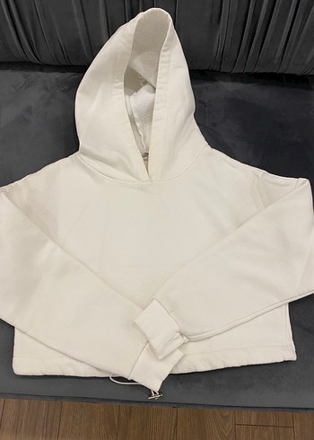 Trendyol & Milla Kadın Beyaz Kapüşonlu Sweatshirt