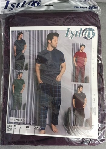 kısa kollu erkek pijama takımı - Görsel 2