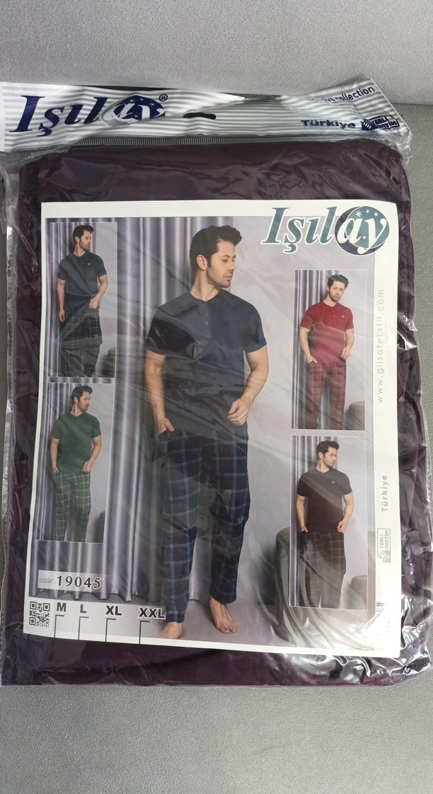 kısa kollu erkek pijama takımı - Görsel 2