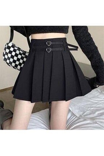 Trendyol & Milla goth lolita y2k fileli etek