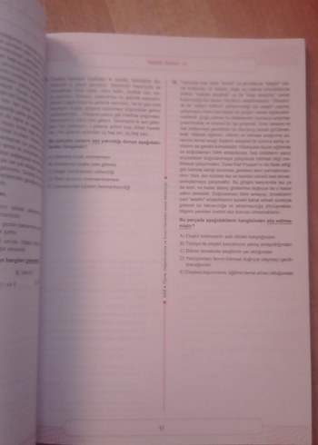  YKS'ye Yönelik Sözel Yeterlik Testleri Kitabı