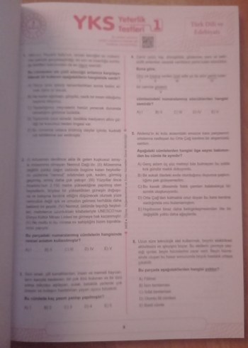  Beden YKS'ye Yönelik Sözel Yeterlik Testleri Kitabı