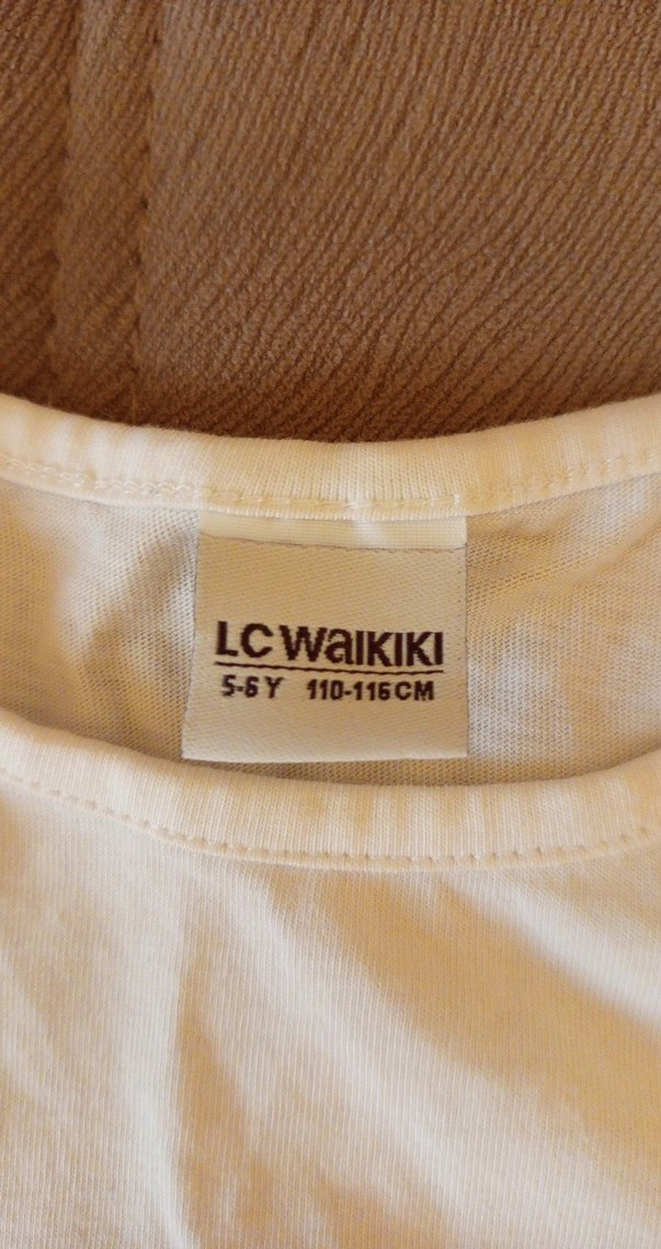 Beyaz Uzun Kollu Unicorn Baskılı Kız Tişörtü - Görsel 2