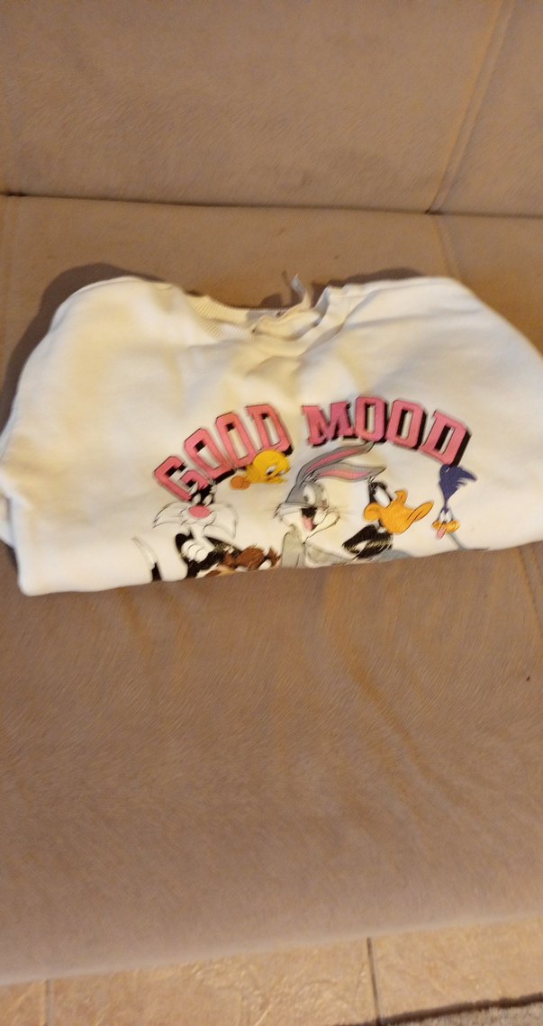 Uzun Kollu Baskılı Kız Sweatshirt - Görsel 5