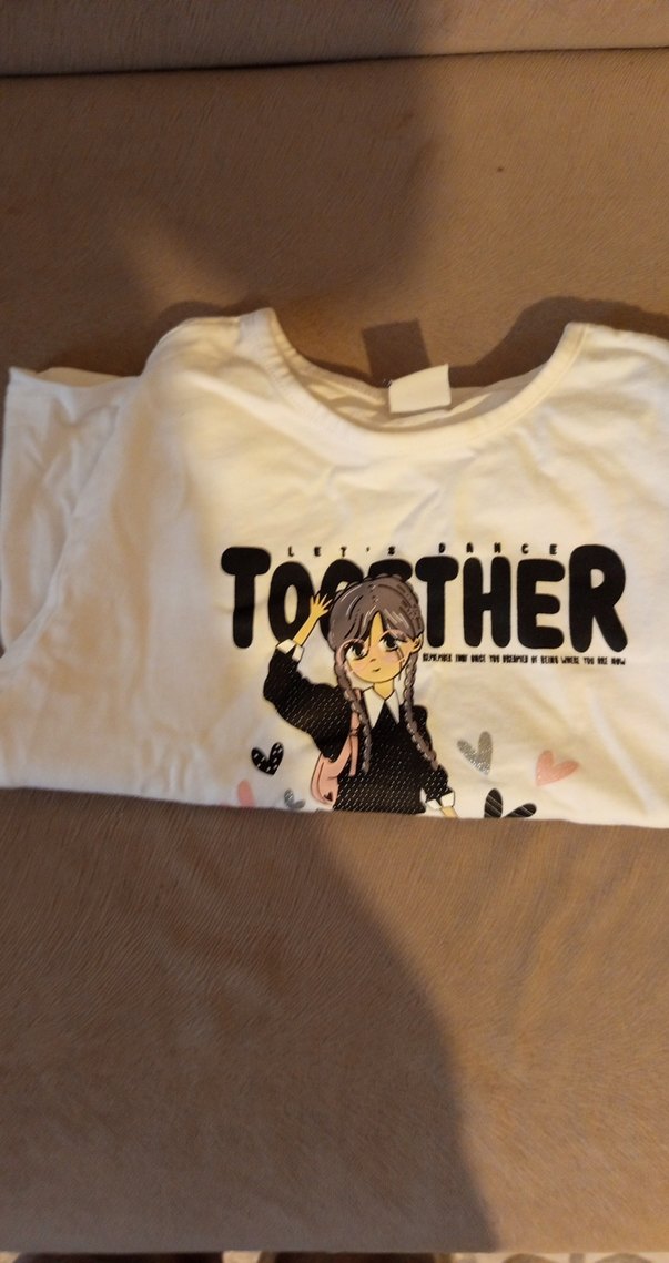 Kız Çocuk Uzun Kollu Baskılı Tişört - Görsel 5