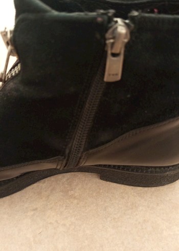 Kadın Siyah Rugan Dolgu Topuklu Goth Bot - Görsel 7