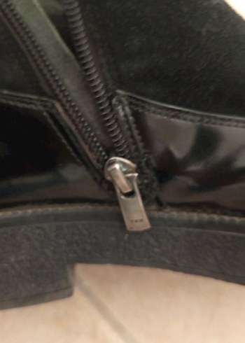 Kadın Siyah Rugan Dolgu Topuklu Goth Bot - Görsel 6