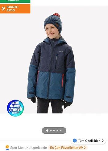 Erkek Çocuk Mavi Fermuarlı Mont - Görsel 13