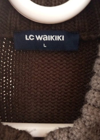 Kahverengi Örgü Yün Balıkçı Yaka Erkek Kazak - Görsel 3