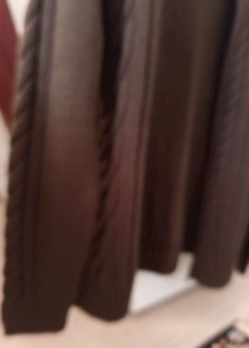 Kahverengi Örgü Yün Balıkçı Yaka Erkek Kazak - Görsel 4