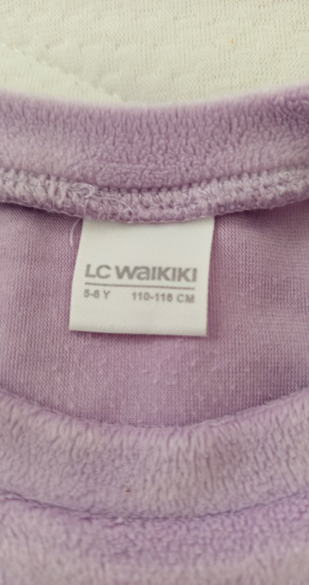 Kız Çocuk Mor Polar Sweatshirt - Görsel 2