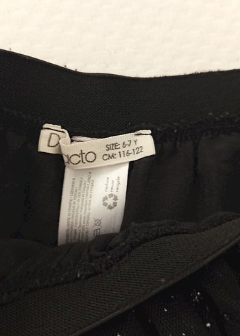 Kız Çocuk Siyah Simli Gotik Etek - Görsel 3