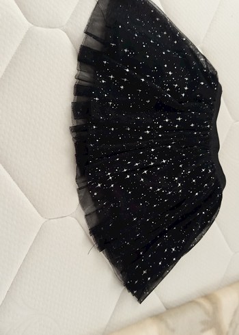 Kız Çocuk Siyah Simli Gotik Etek - Görsel 6