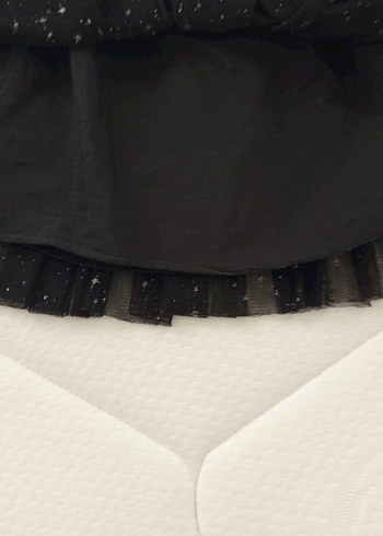 Kız Çocuk Siyah Simli Gotik Etek - Görsel 4