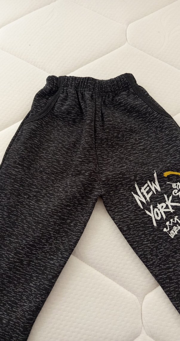 Gri Baskılı Erkek Çocuk Rahat Eşofman - Görsel 3