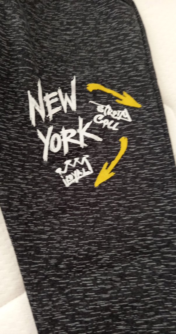 Gri Baskılı Erkek Çocuk Rahat Eşofman - Görsel 5