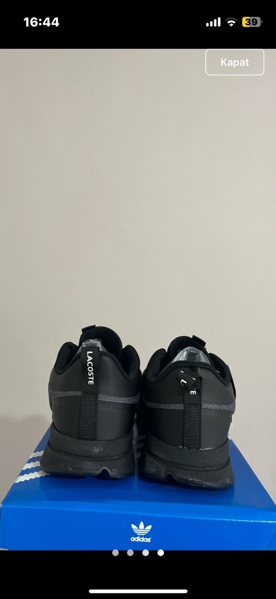 Lacoste Siyah Erkek Spor Ayakkabı - Görsel 4