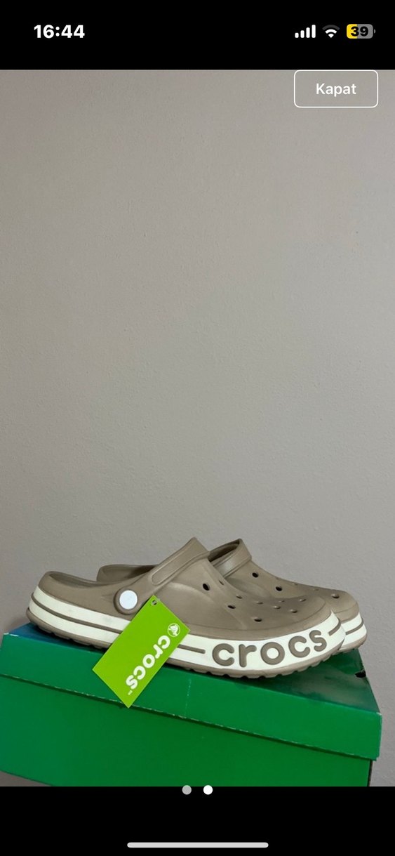 Bej Minimalist Erkek Terlik - Görsel 2