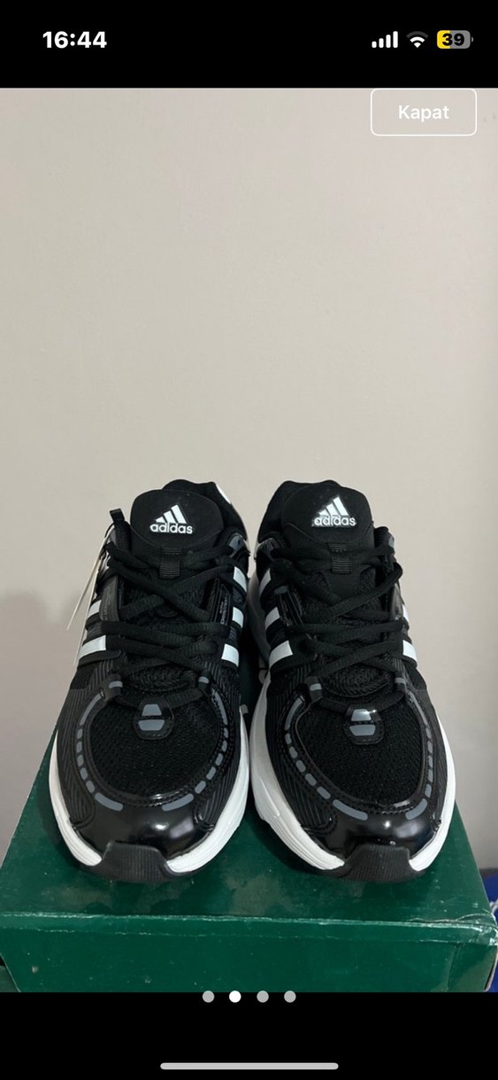 Siyah Zebra Desenli Bağcıklı Erkek Spor Ayakkabı - Görsel 2