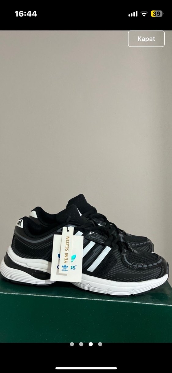 Zebra Desenli Siyah Erkek Spor Ayakkabı - Görsel 3