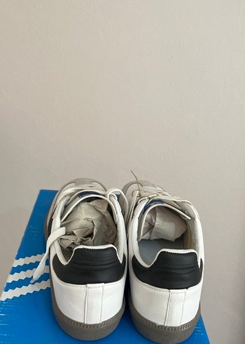 Beyaz Siyah Çizgili Kadın Spor Ayakkabı - Görsel 3