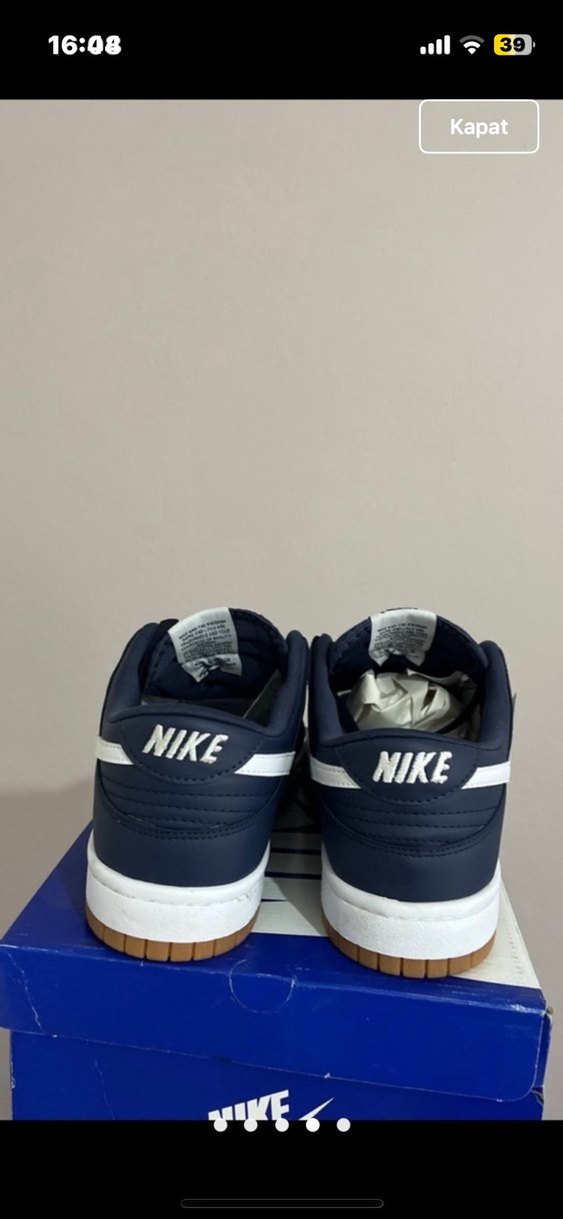 Erkek Lacivert Nike Spor Ayakkabı - Görsel 4