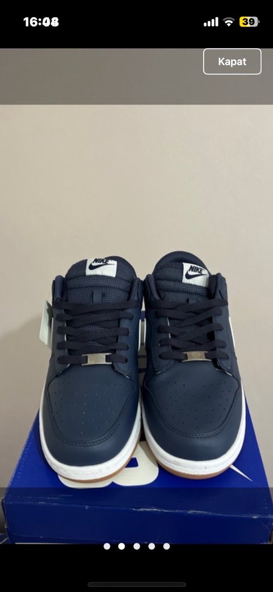 Erkek Lacivert Nike Spor Ayakkabı - Görsel 2