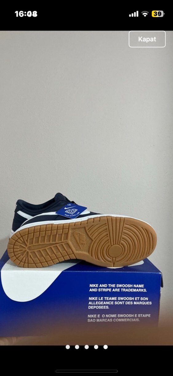 Erkek Lacivert Nike Spor Ayakkabı - Görsel 5