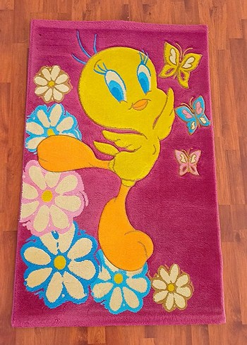 İstikbal Marka Pembe Çocuk Halısı Tweety Desenli