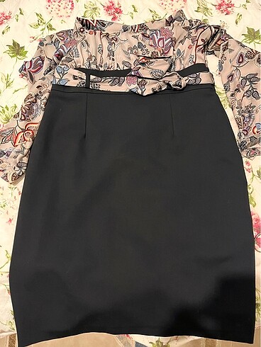 Şık etekli elbise - Görsel 7