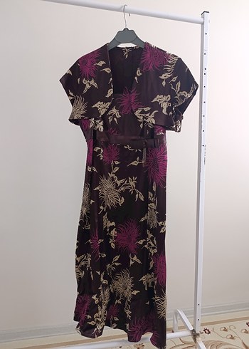 Mor Desenli Kadın Kimono